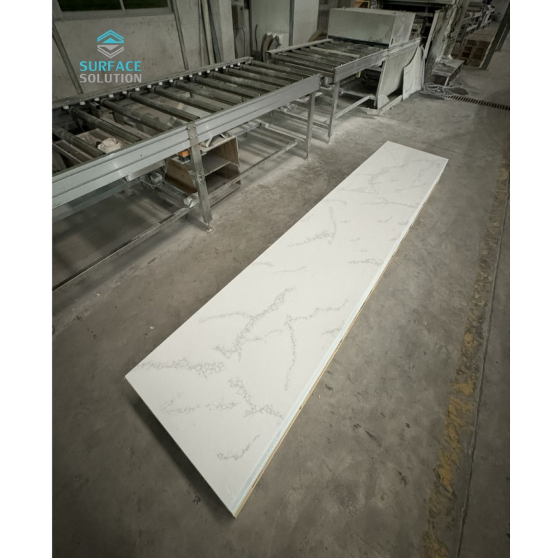 High Quality Wholesaler Table Top Slab Calacatta White Gold Artificial Stone Marble For Kitchen Counter Top 