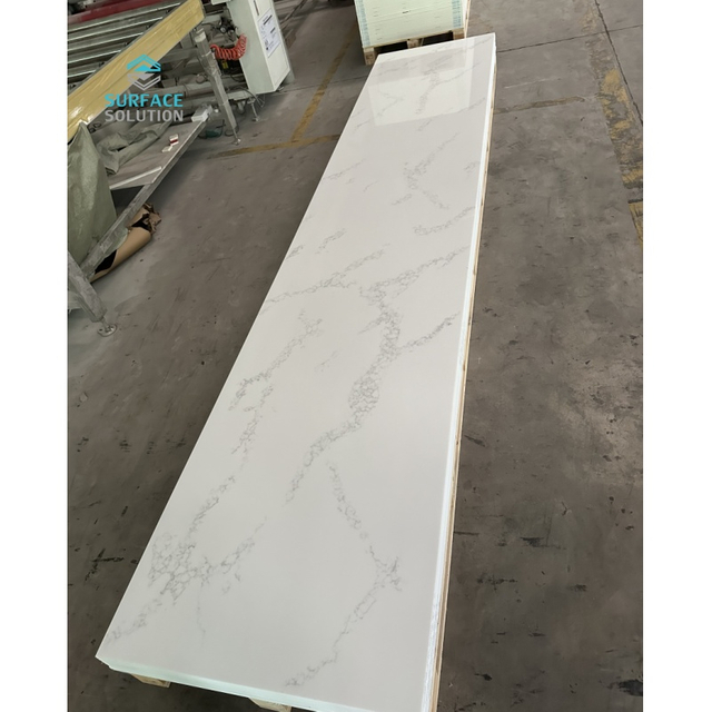High Quality Wholesaler Table Top Slab Calacatta White Gold Artificial Stone Marble For Kitchen Counter Top 