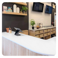 Wholesale Manufacture 12mm Price Engineered Stone Artificial Stone 100% Pure Acrylic Solid Surface Sheet for Countertops