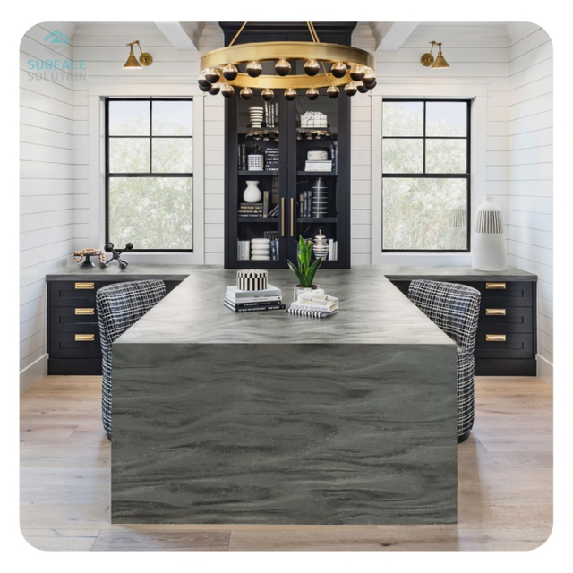 Customization 6mm 12mm 30mm Thickness Artificial Stone Solid Surface Artificial Marble Countertops 