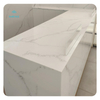Solid Surface Marble Luxury Modern Square Shape White Marble Reception Desks Design