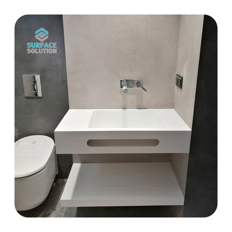 corian bathroom countertops with sink