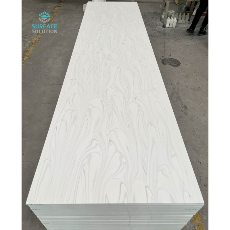 Manufacturers Wholesale Hot Sale Quality Big Slab 12mm Thick Modify Acrylic Solid Surface Artificial Marble Sheet 