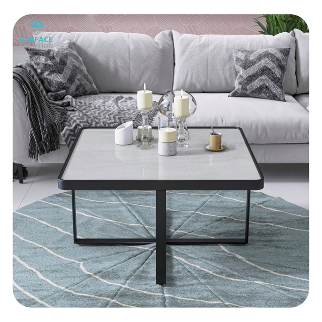 Artificial Stone Professional Calacatta White Marble Stone Artificial Stone Slab Countertop 
