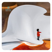 Custom Cut Furniture Decoration Artificial Stone Board Plates Acrylic Resin Matrieal Solid Surface Sheet Slabs 