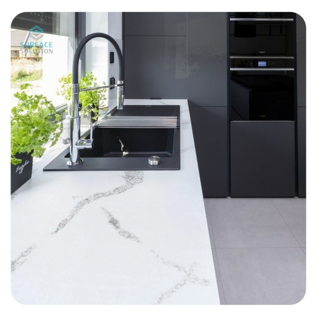 Customization 6mm 12mm 30mm Thickness Artificial Stone Solid Surface Artificial Marble Countertops 