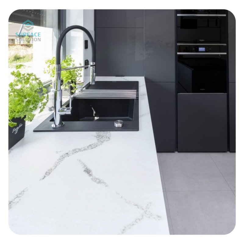 Customization 6mm 12mm 30mm Thickness Artificial Stone Solid Surface Artificial Marble Countertops 
