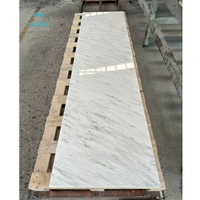 White Artificial Marble Customized Veins Countertops Vanity Solid Surface Stone Sheets for Bathroom Counter Top 