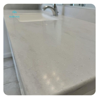 High-quality Acrylic Solid Surface kitchen benchtop artificial marble black modified kitchen counter top 