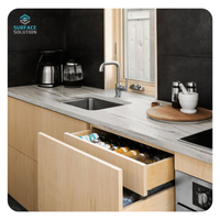 Customization 6mm 12mm 30mm Thickness Artificial Stone Solid Surface Artificial Marble Countertops 
