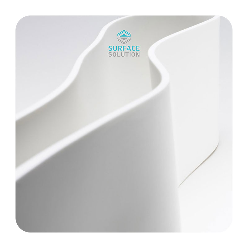 Heat-Bending Craftsmanship Stair Handrail Pure Acrylic Solid Surface Sheet Stone